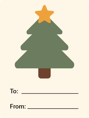 Sticker Árvore de Natal Estrela