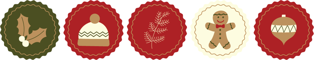 Conjunto Stickers Natalicios Opção 4