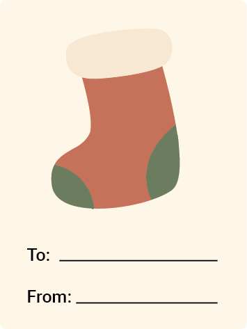 Sticker Meia de Natal