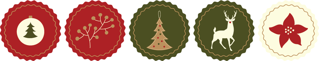 Conjunto Stickers Natalicios Opção 2