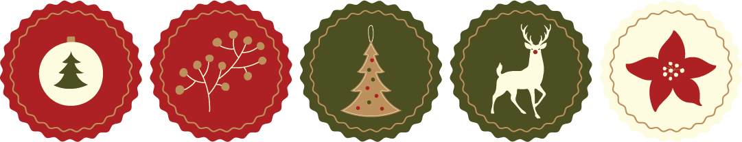 Conjunto Stickers Natalicios Opção 2