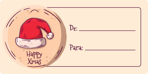 Sticker Gorro Pai Natal