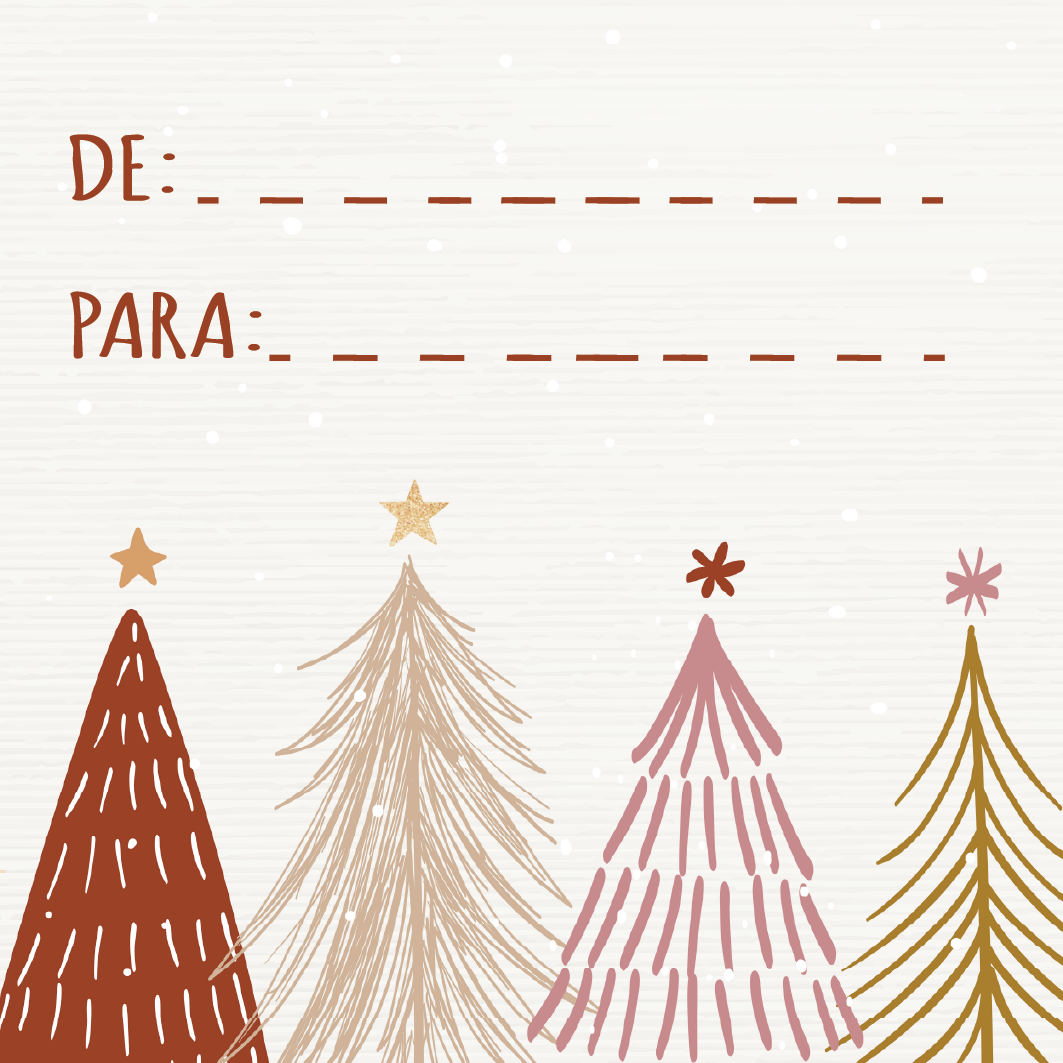 Sticker Vária Árvores Natal