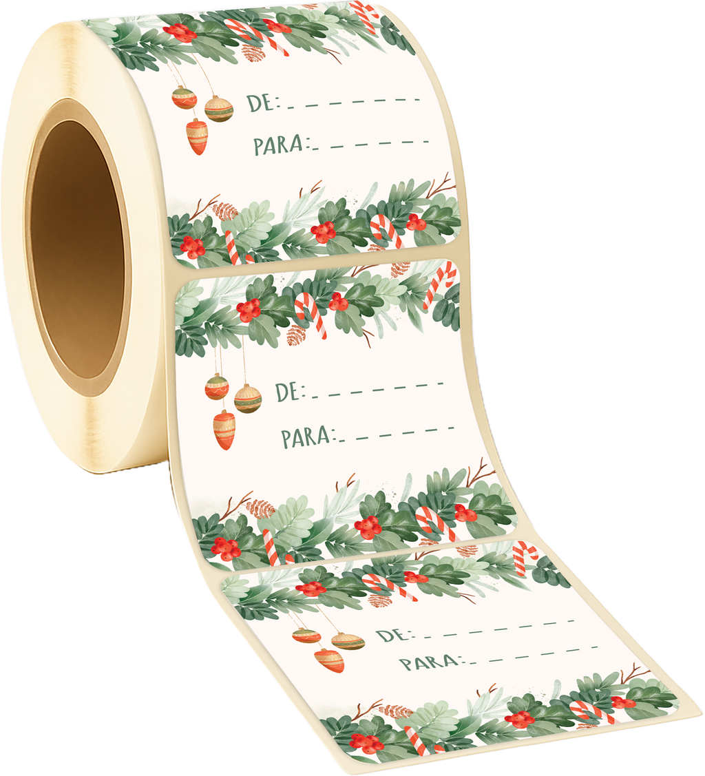 Sticker Floral Natal