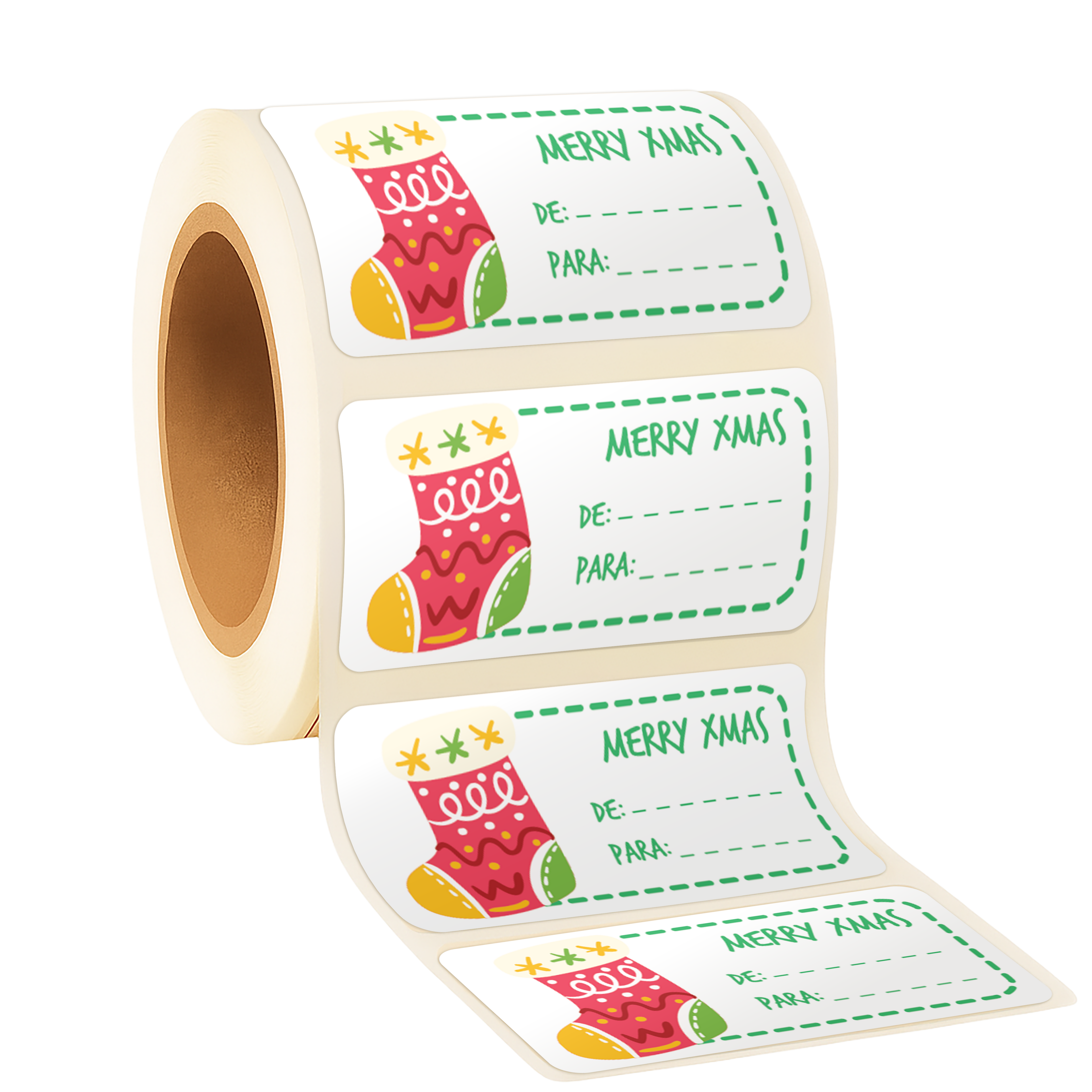 Sticker Meia Natal Branco