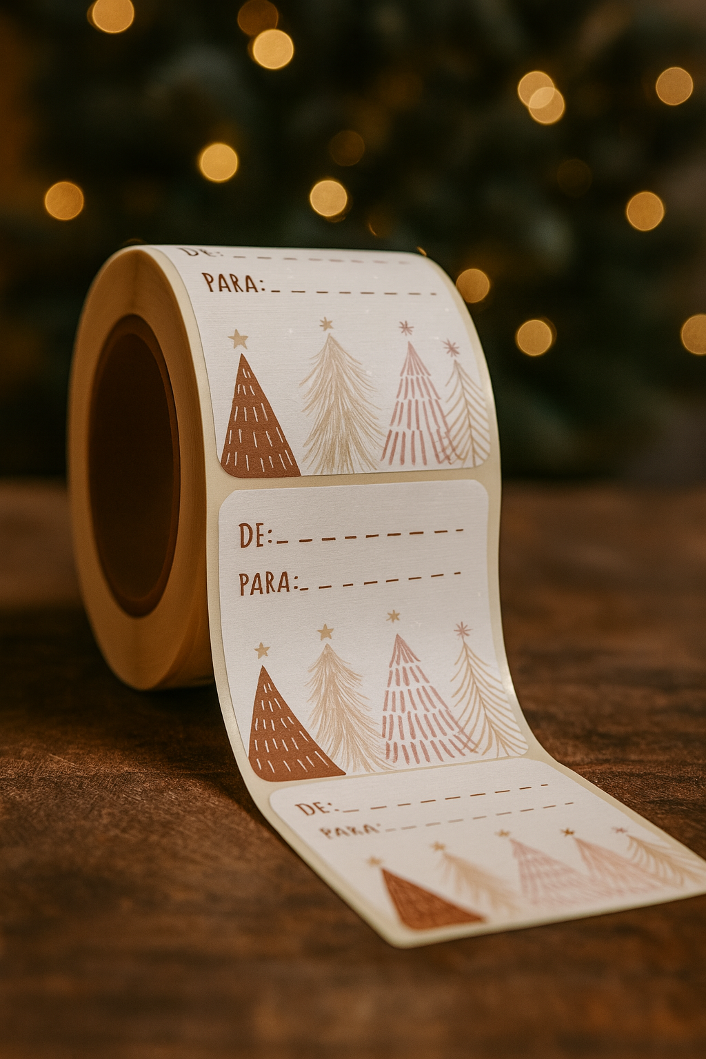 Pegatinas de varios árboles de Navidad