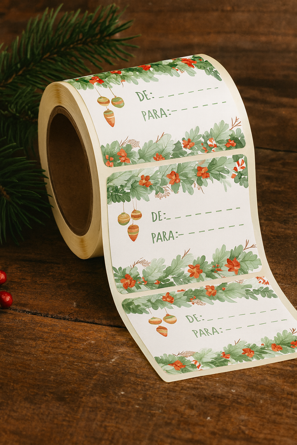 Sticker Floral Natal