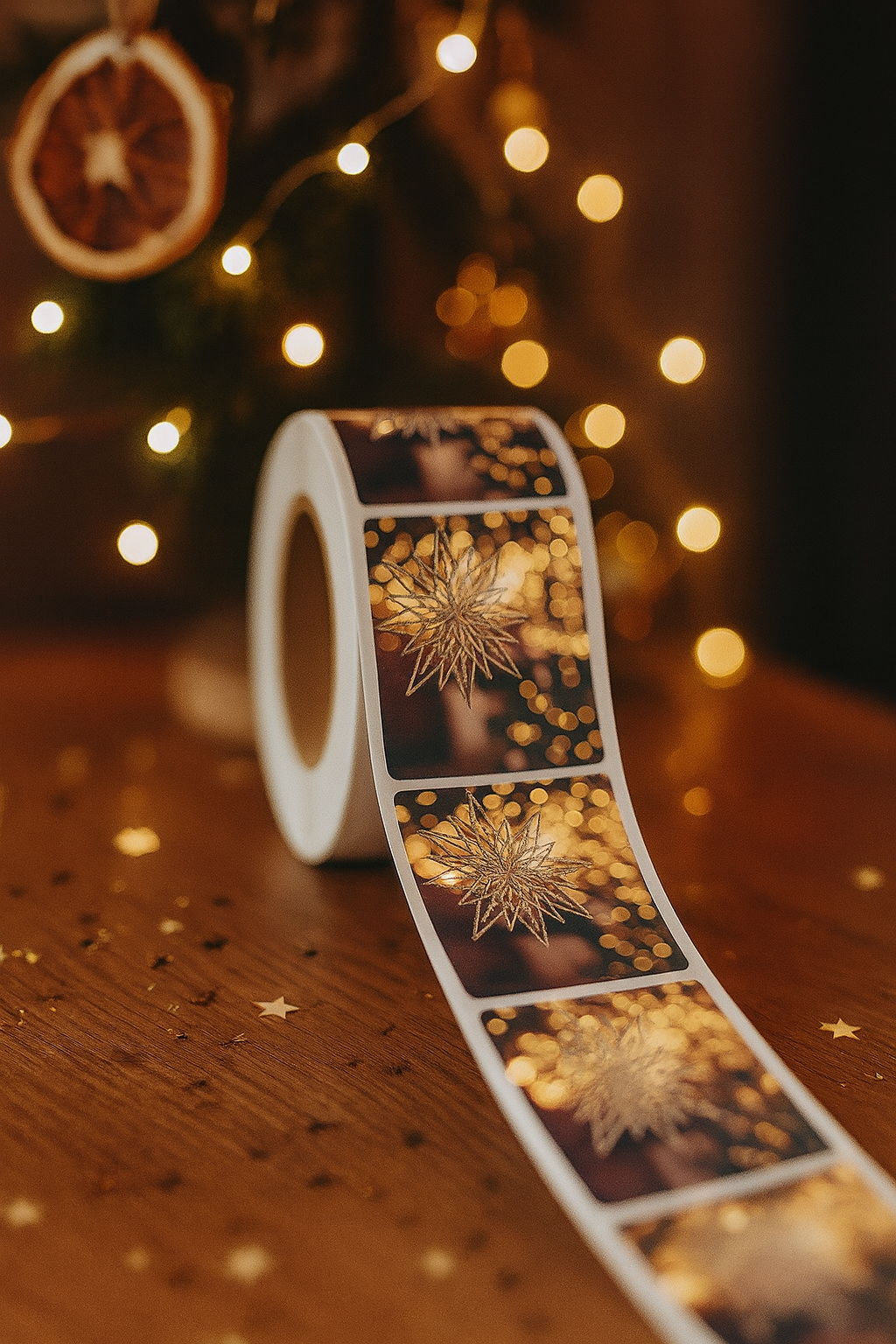 Christmas Star Decorative Sticker