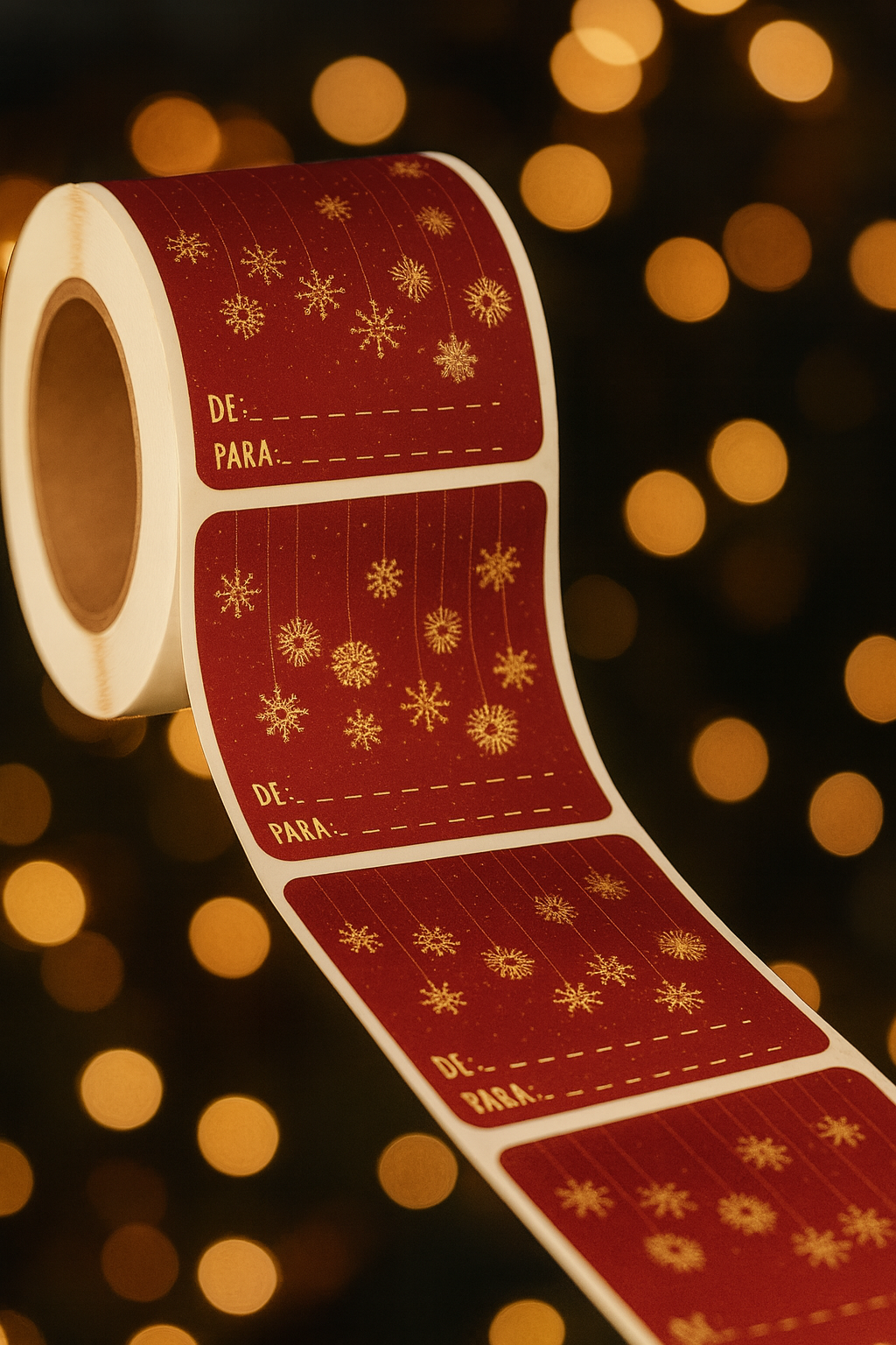 Pegatina roja de Navidad